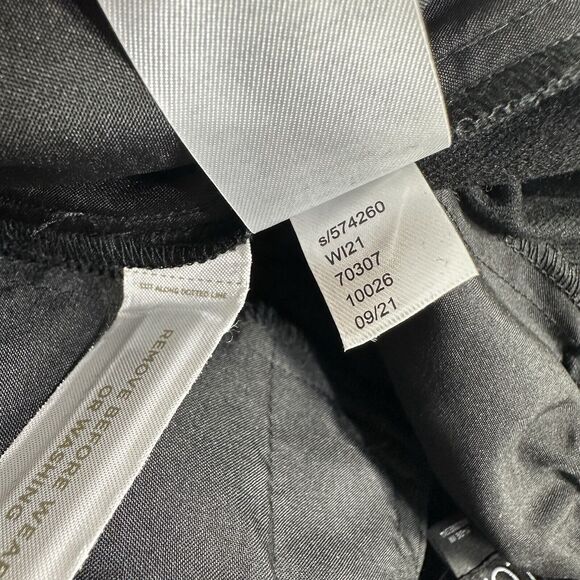 LOFT Womens Size Large Pants Pull On Tapered in Brushed Flannel  Black Ankle NEW - Picture 15 of 16